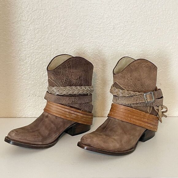 Freebird MEZCAL Brown Bootie western style size 8 - Picture 9 of 17